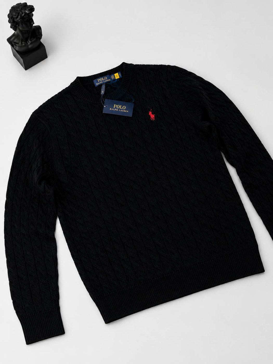 Свитер Polo Ralph Lauren чёрный с красным пони