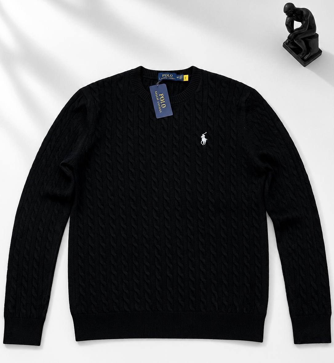 Свитер Polo Ralph Lauren чёрный с белым пони