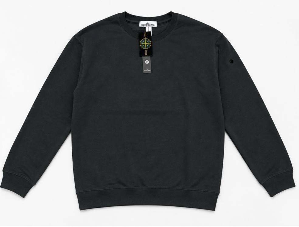 Свитшот Stone Island тёмно-серый с компасом